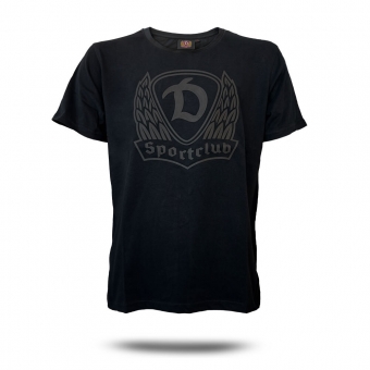 SC Dynamo - T-Shirt black - Logoprint Ton in Ton